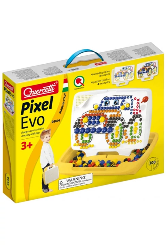 Quercetti - Pixel Evo pötyi - autós - 280 db-os 0944