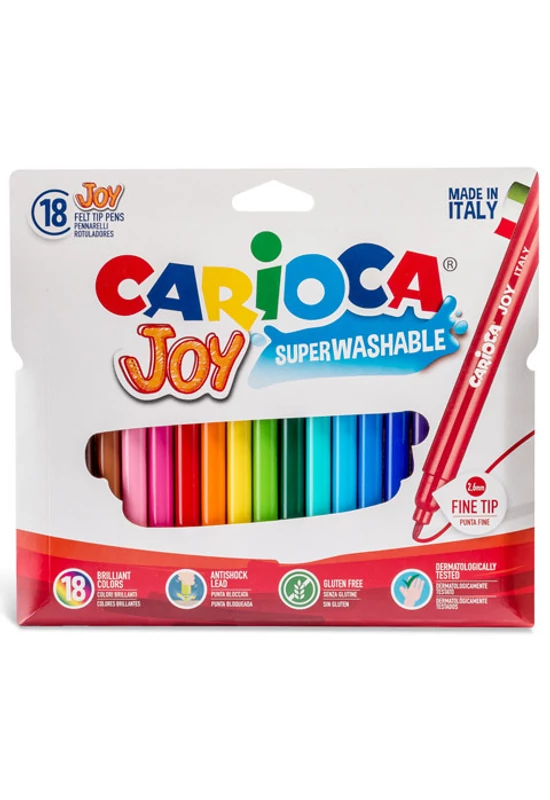 CARIOCA - Lemosható filctollszett - 18 db-os