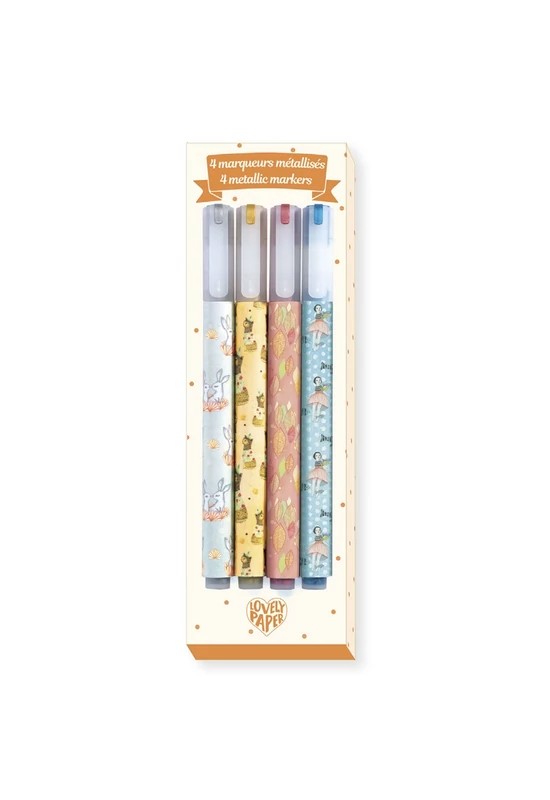 Metál filctoll készlet - 4 metál színben - 4 Elodie metallic markers