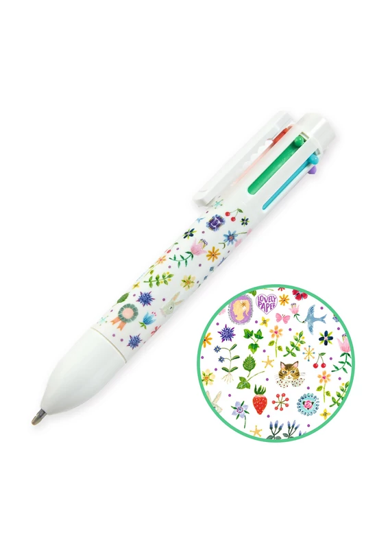 Hatszínű golyóstoll - Aiko rainbow pen, 6 colors