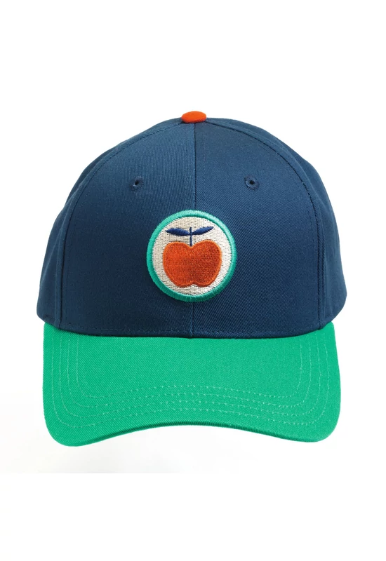 Baseball sapka - Hímzett Alma mintás - Red apple