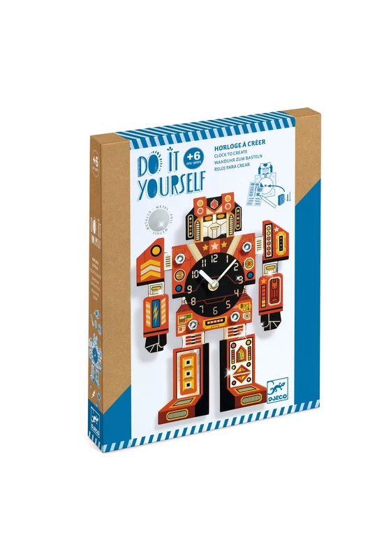 Csináld magad! - Falióra fiúszobába - IdőRobi - Robotime