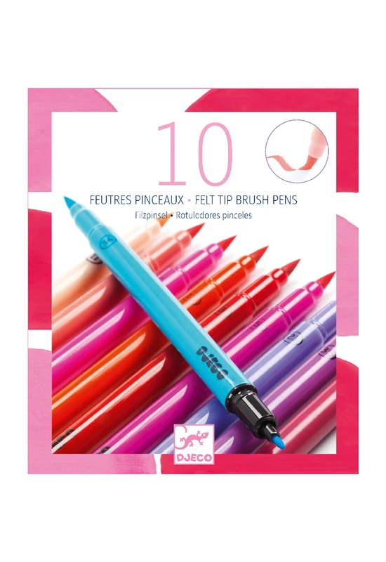 Ecsetfilc készlet - 10 édes szín - Sweet colors