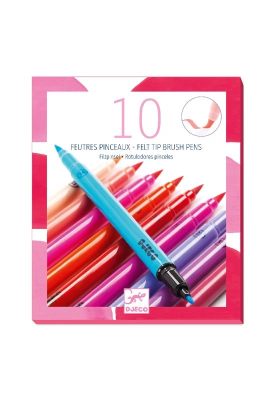 Ecsetfilc készlet - 10 édes szín - Sweet colors