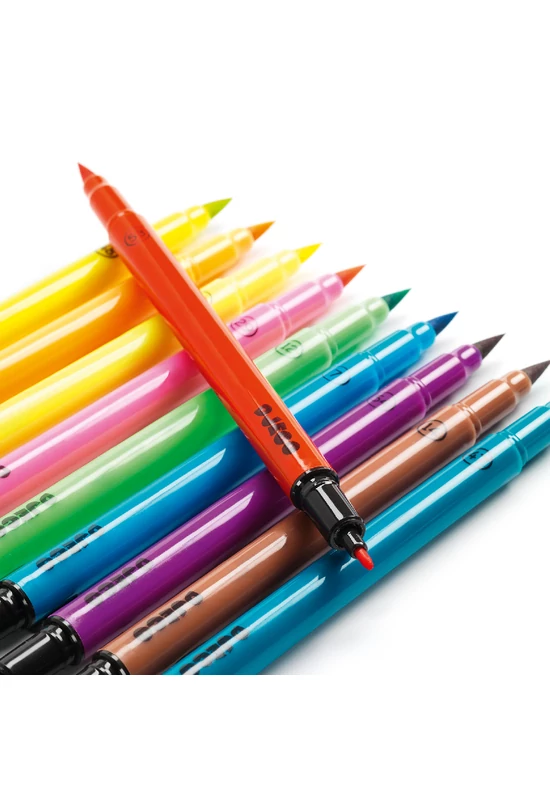 Ecsetfilc készlet - 10 ragyogó szín - Pop colors