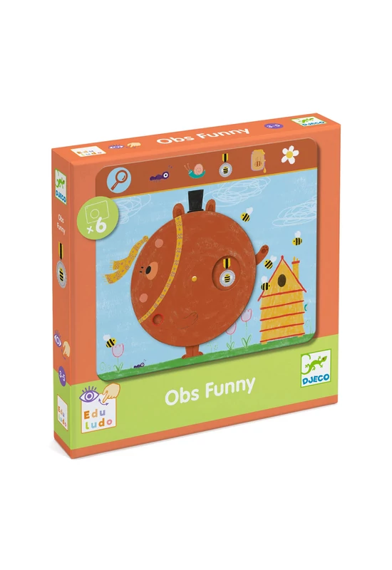 Fejlesztő játék, megfigyelés - Keress és pörgess, Tréfás - Eduludo Obs Funny
