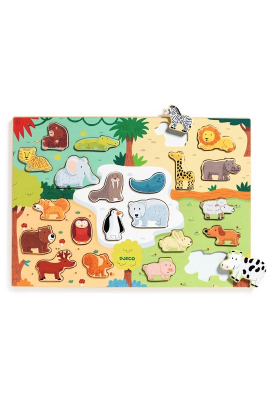 Formaillesztő, formaberakó - Állati formák - Puzzlo Animo 