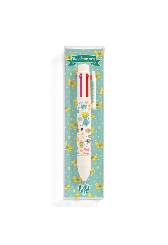 Hatszínű golyóstoll - Elodie rainbow pen (6 colors)