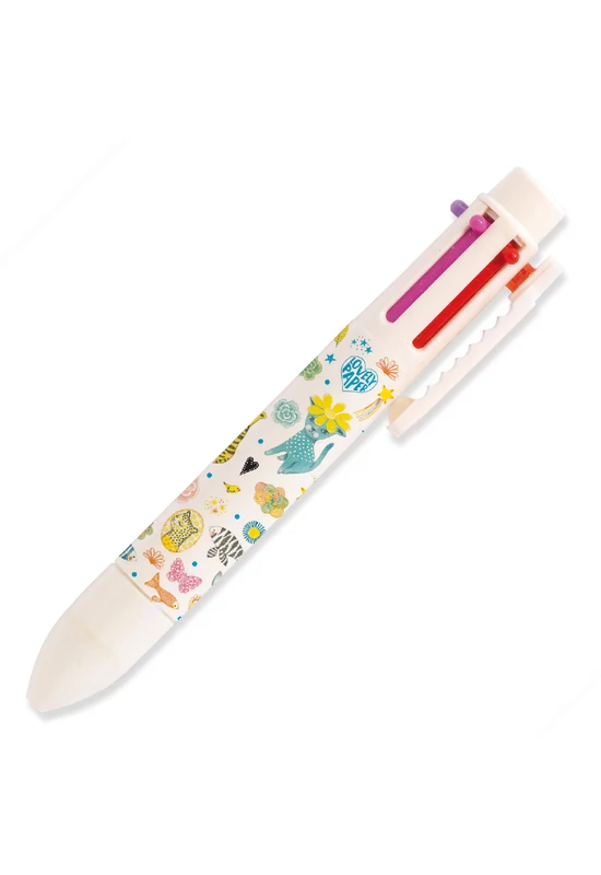 Hatszínű golyóstoll - Elodie rainbow pen (6 colors)