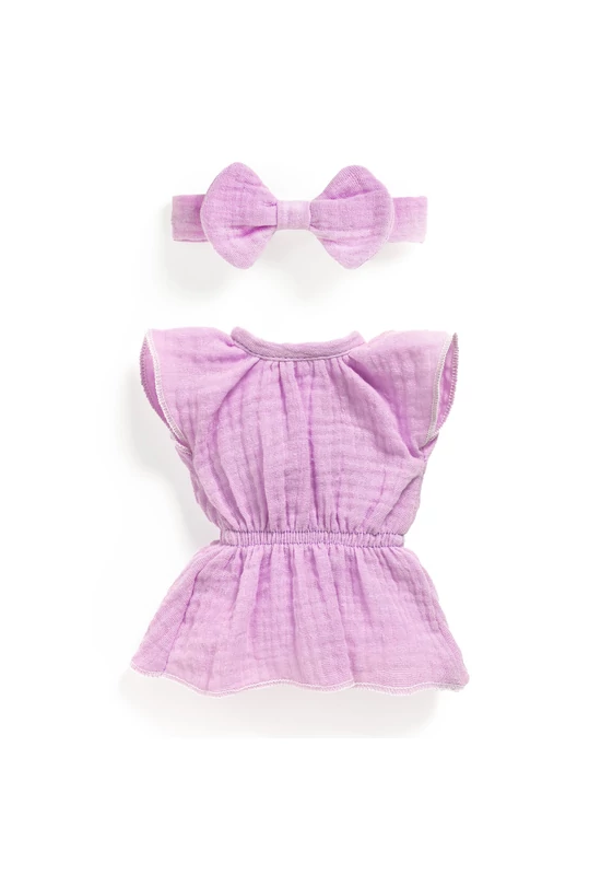 Játékbaba kiegészítő, babaruha - Ibolya - Outfit Violette