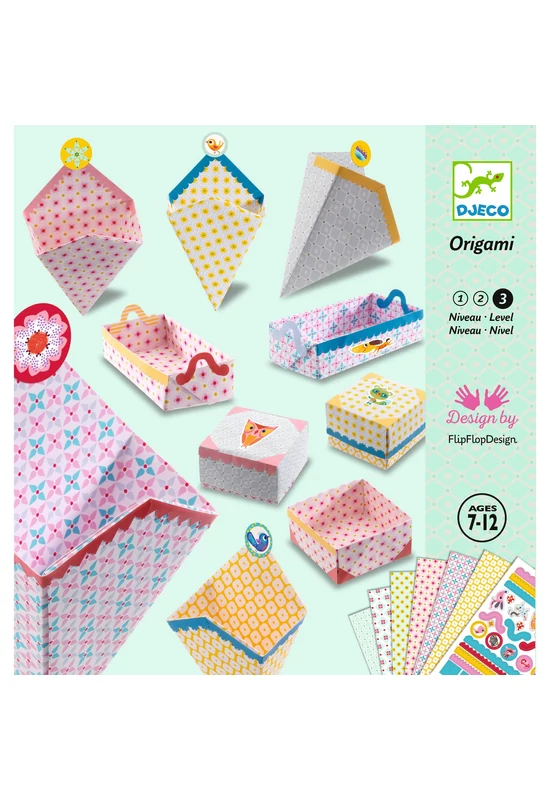 Origami - Doboz hajtogatás - Kirigami Small boxes