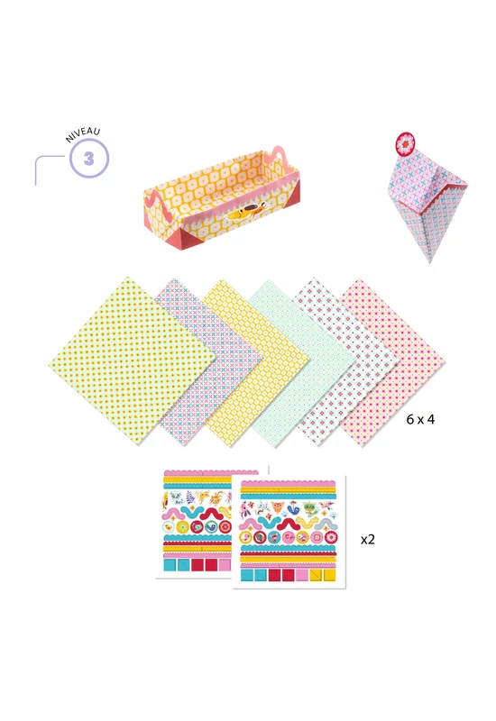 Origami - Doboz hajtogatás - Kirigami Small boxes
