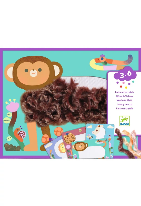 Kollázs műhely - Bolyhos barátok gyapjúval és tépőzárral - Wool and Velcro - Fluffy friends!