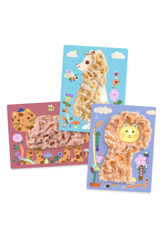 Kollázs műhely - Bolyhos barátok gyapjúval és tépőzárral - Wool and Velcro - Fluffy friends!