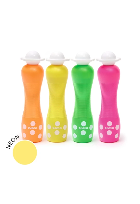 Marok filc készlet 4 fluoreszkáló színben - Pontozó színezés - Large dot markers