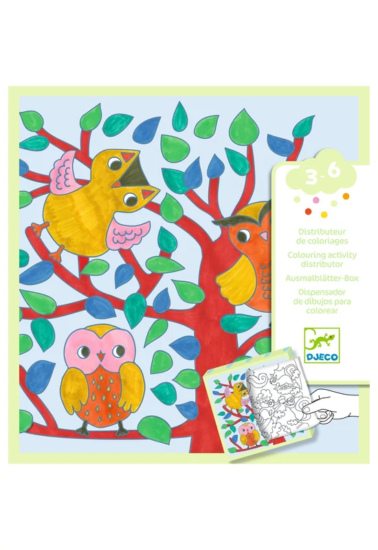 Meglepetés adagoló színező - Erdő - Coloring dispenser, Forest