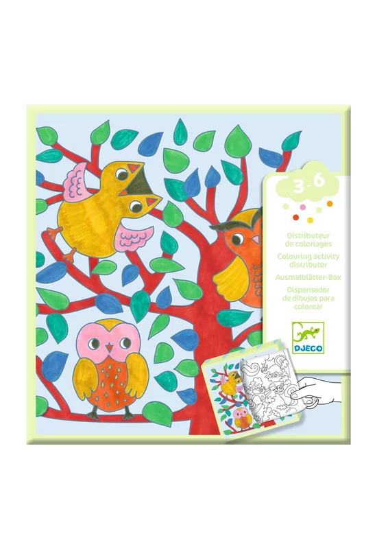 Meglepetés adagoló színező - Erdő - Coloring dispenser, Forest
