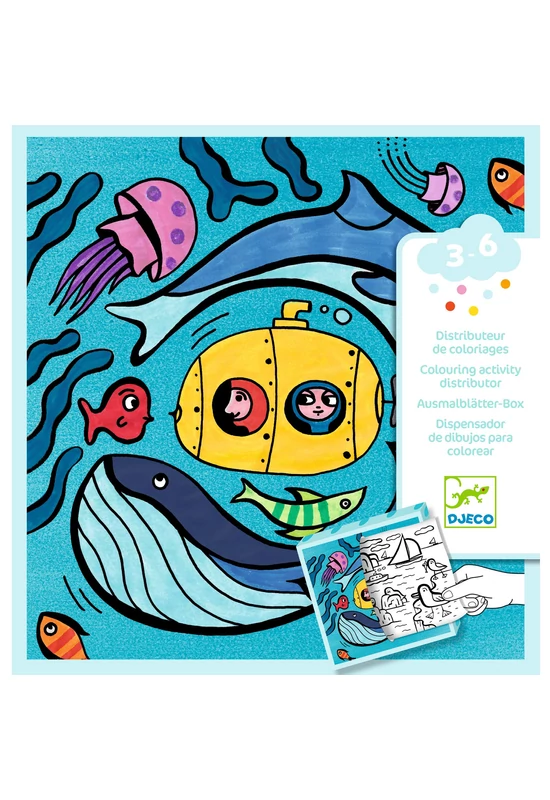 Meglepetés adagoló színező - Óceán - Coloring dispenser, Ocean