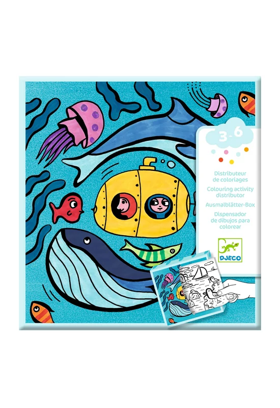 Meglepetés adagoló színező - Óceán - Coloring dispenser, Ocean
