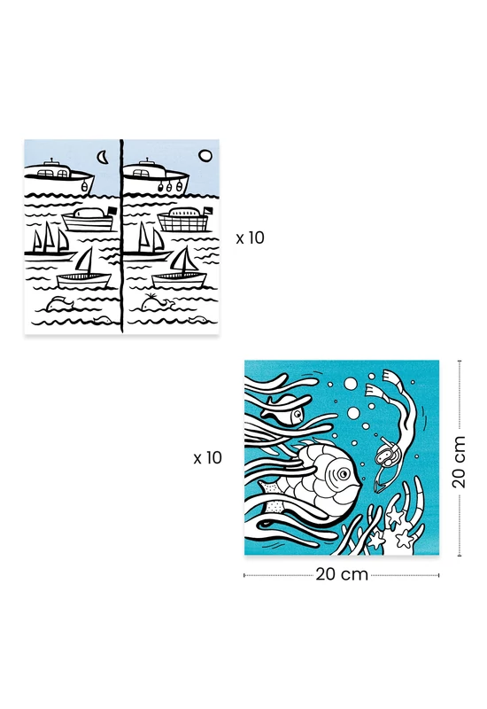 Meglepetés adagoló színező - Óceán - Coloring dispenser, Ocean