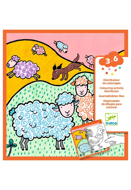 Meglepetés adagoló színező - Tanya - Coloring dispenser, Farm