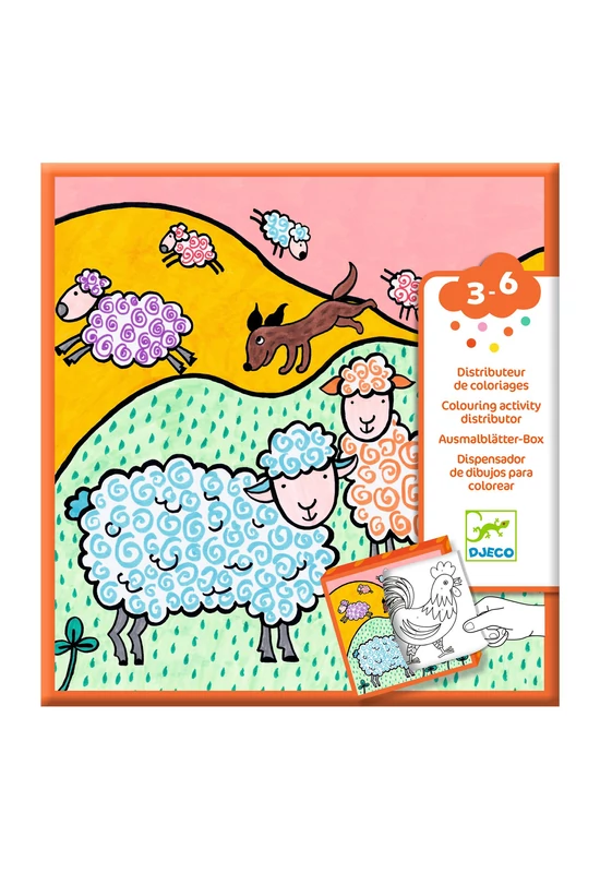 Meglepetés adagoló színező - Tanya - Coloring dispenser, Farm