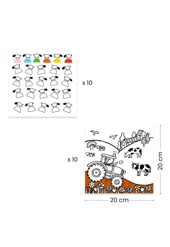 Meglepetés adagoló színező - Tanya - Coloring dispenser, Farm