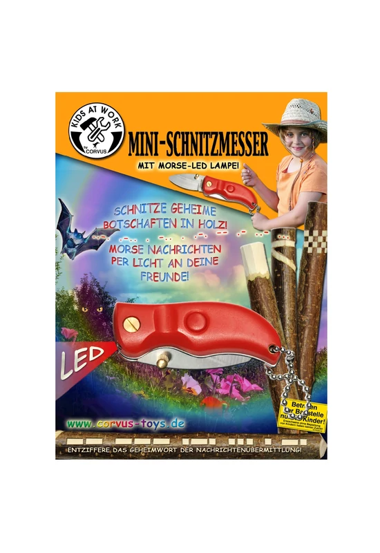 Mini faragókés, kulcstartó