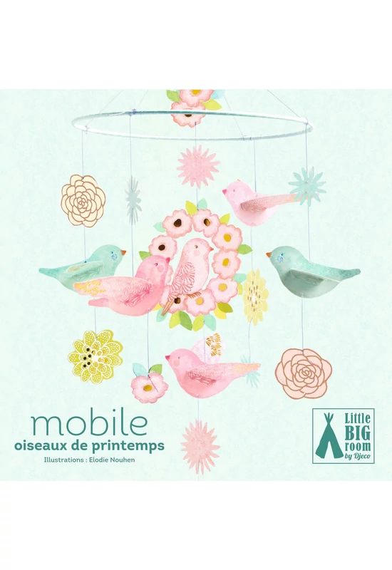 Szélmobil föggődísz - Tavaszi madárkák - Spring Birds
