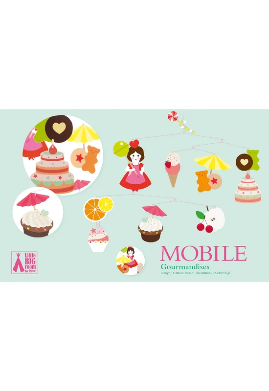 Szélmobil függődísz - Édességek - Sweets