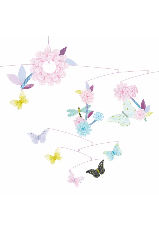 Szélmobil függődísz - Pillangó forgatag - Butterfly twirl