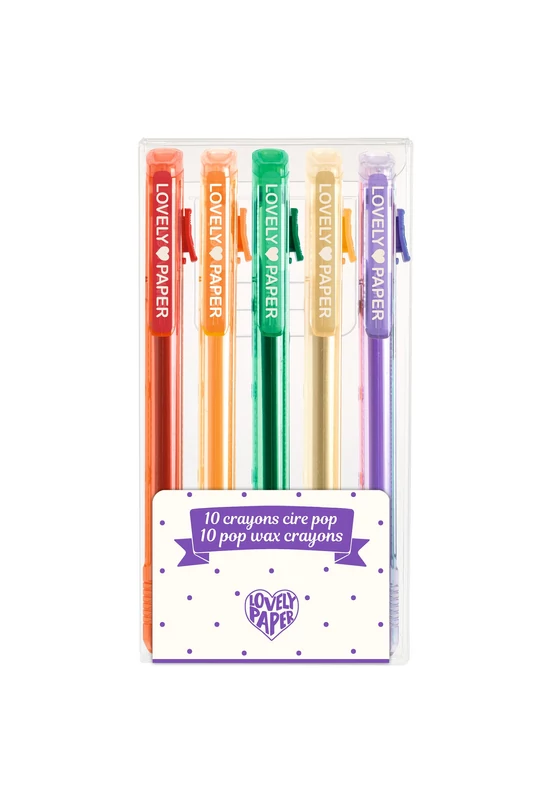 Viaszkréta-toll készlet 5 menő színben - 5 pop wax crayons