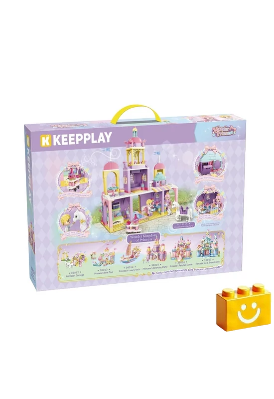 QMAN® 36015 Keepplay - A hercegnő születésnapi partyja építőjáték - 100% kompatibilis minden más kedvelt márkával