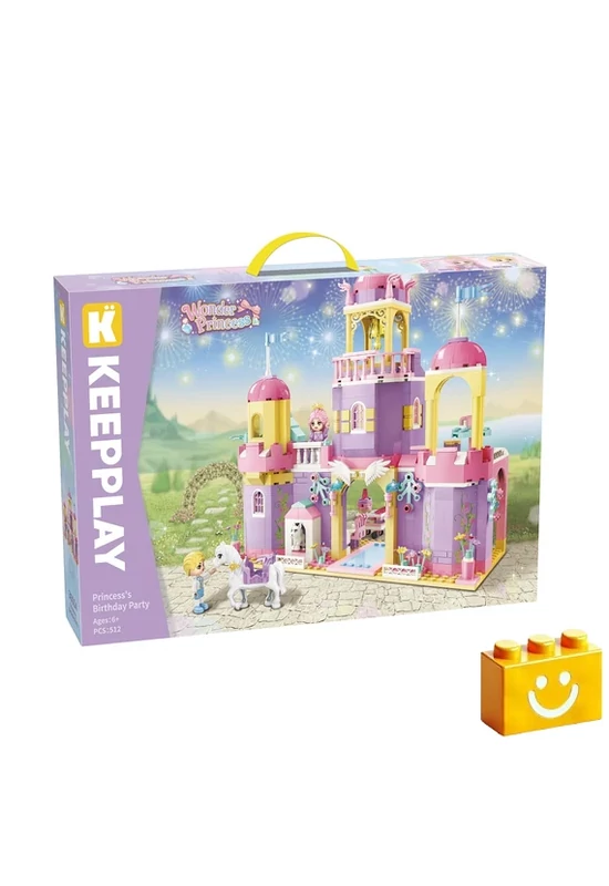 QMAN® 36015 Keepplay - A hercegnő születésnapi partyja építőjáték - 100% kompatibilis minden más kedvelt márkával