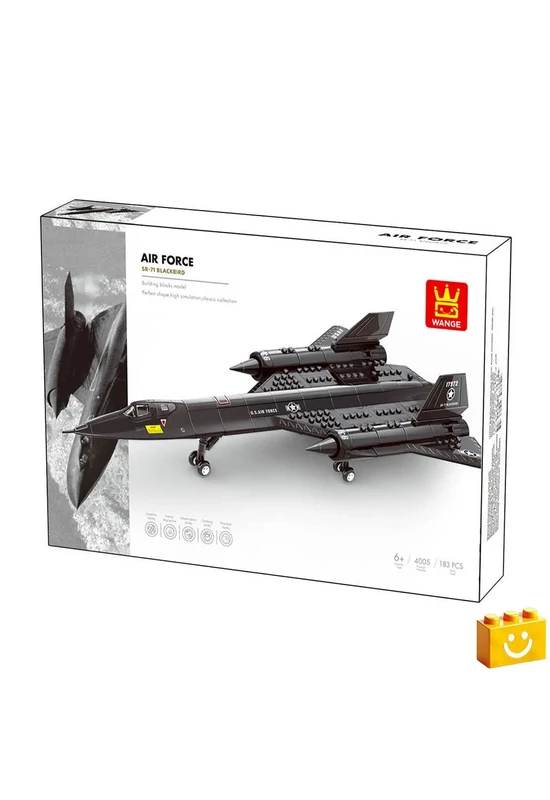 WANGE® 4005 - SR-71 Blackbird felderítő repülőgép építőjáték - 100% kompatibilis minden más kedvelt márkával