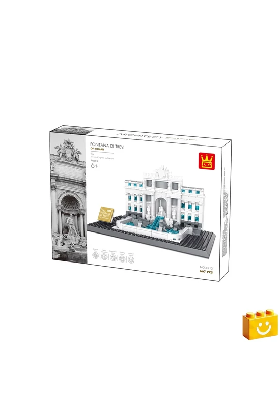 WANGE® 4212 - Trevi-kút – Róma építőjáték - 100% kompatibilis minden más kedvelt márkával