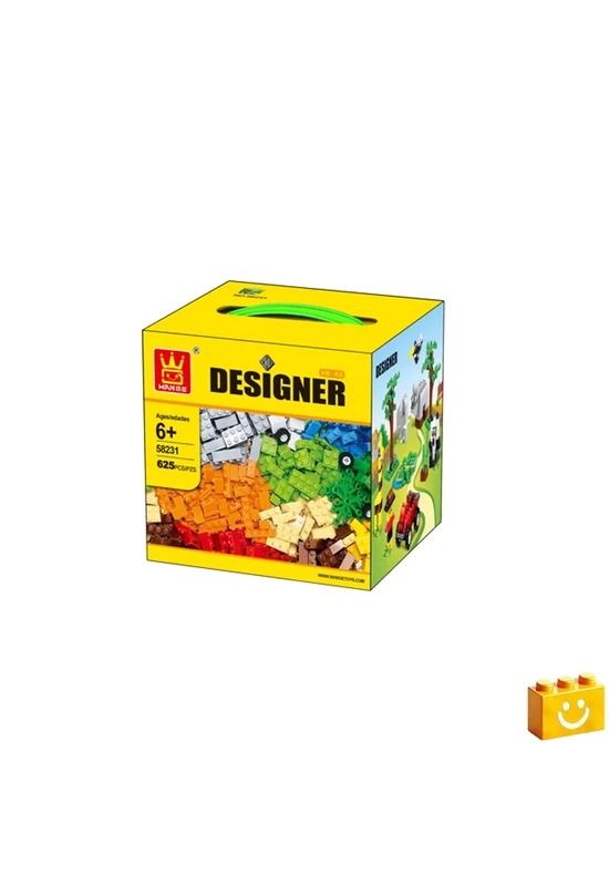 WANGE® 58231 - Kreatív vegyes doboz színes építőkockákkal építőjáték - 100% kompatibilis minden más kedvelt márkával