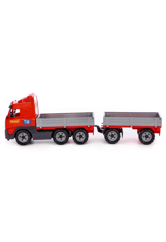 Polesie - Polesie PowerTruck platós teherautó pótkocsival