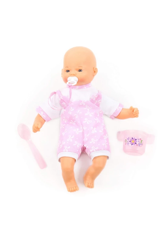 Polesie -Little Sweetie – Puha testű baba cumival és etetőkészlettel (28 cm)