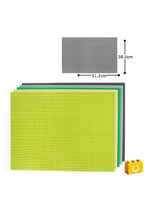 WANGE® 8807 | építőjáték alaplap - 100% kompatibilis minden más kedvelt márkával | 48x64 bütyök - Több színben - sötétszürke