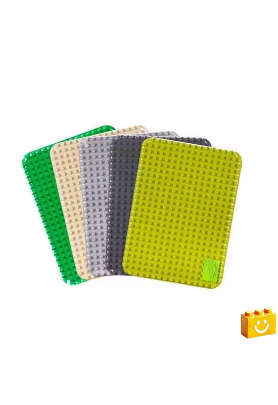 WANGE® 901 | építőjáték alaplap nagy méretű kockákhoz - 100% kompatibilis minden más kedvelt márka nagy méretű kockáival | 24x17 bütyök - Több színben - limezöld