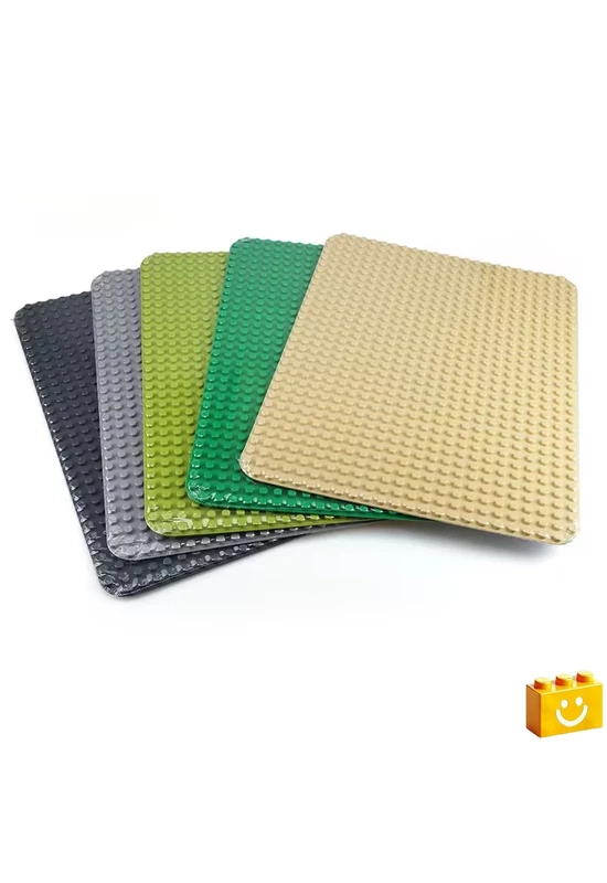 WANGE® 903 | építőjáték alaplap nagy méretű kockákhoz - 100% kompatibilis minden más kedvelt márka nagy méretű kockáival | 32x24 bütyök - Több színben - sötétzöld