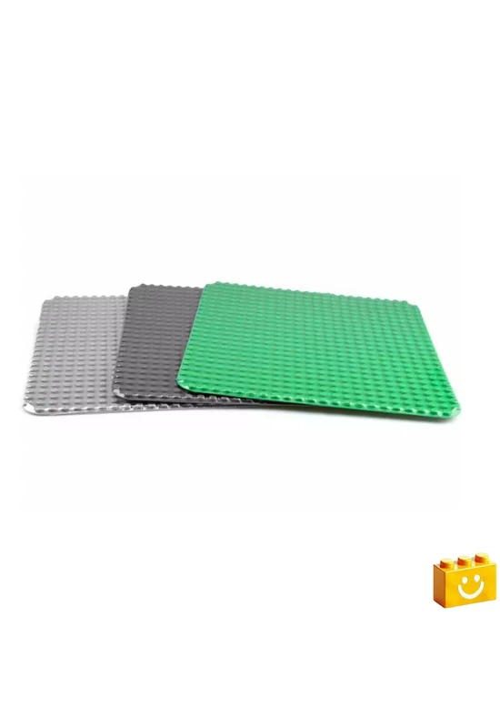 WANGE® 904 | építőjáték alaplap nagy méretű kockákhoz - 100% kompatibilis minden más kedvelt márka nagy méretű kockáival | 24x24 bütyök - Több színben - bézs
