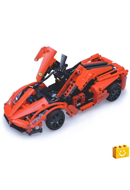 CaDA® C51009W - Red Storm piros sportkocsi - 100% technic-kompatibilis építőjáték