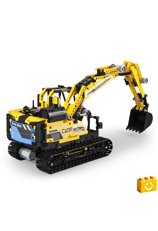 CaDA® C51026W - 2 az 1-ben robot & excavator - 100% technic-kompatibilis építőjáték