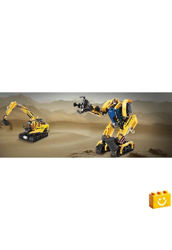CaDA® C51026W - 2 az 1-ben robot & excavator - 100% technic-kompatibilis építőjáték