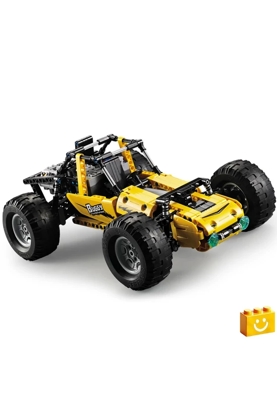 CaDA® C51043W - Sárga buggy - 100% technic-kompatibilis építőjáték