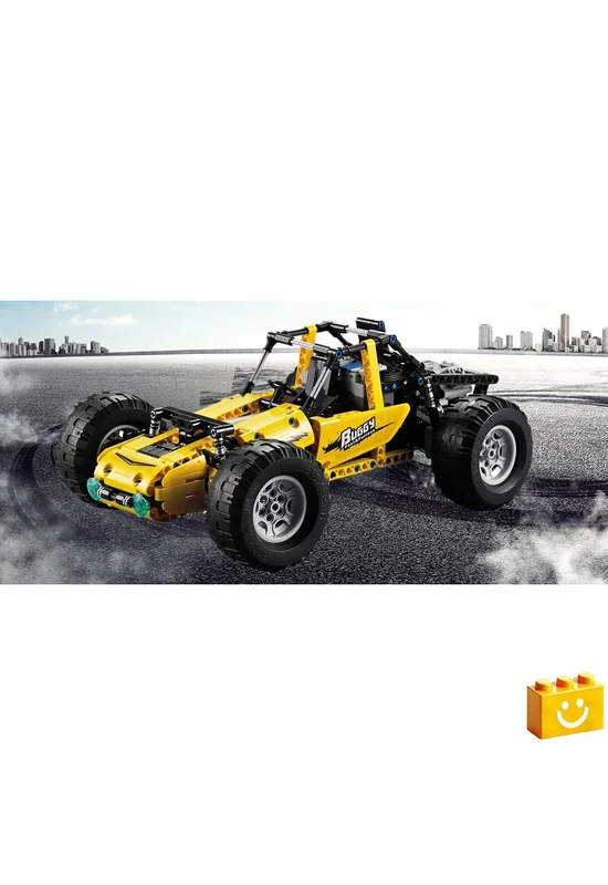 CaDA® C51043W - Sárga buggy - 100% technic-kompatibilis építőjáték