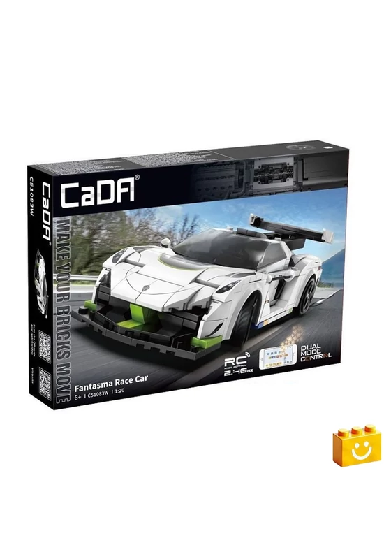 CaDA® C51083W - Távirányítós Fantasma versenyautó - 100% technic-kompatibilis építőjáték