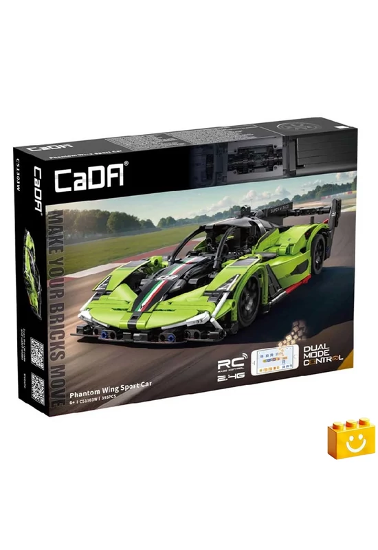 CaDA® C51303W - Távirányítós Phantom Wing sportautó - 100% technic-kompatibilis építőjáték